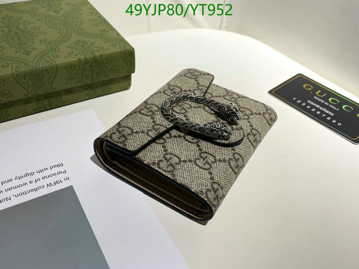 Gucci Bag-(4A)-Wallet-,Code: YT952,$: 49USD