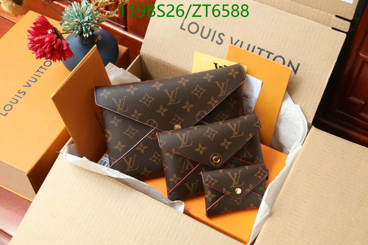 LV Bags-(Mirror)-Wallet-,Code: ZT6588,$: 119USD