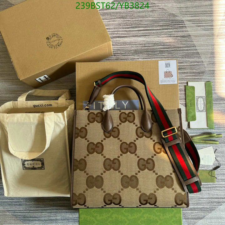 Gucci Bag-(Mirror)-Handbag-,Code: YB3824,$: 239USD