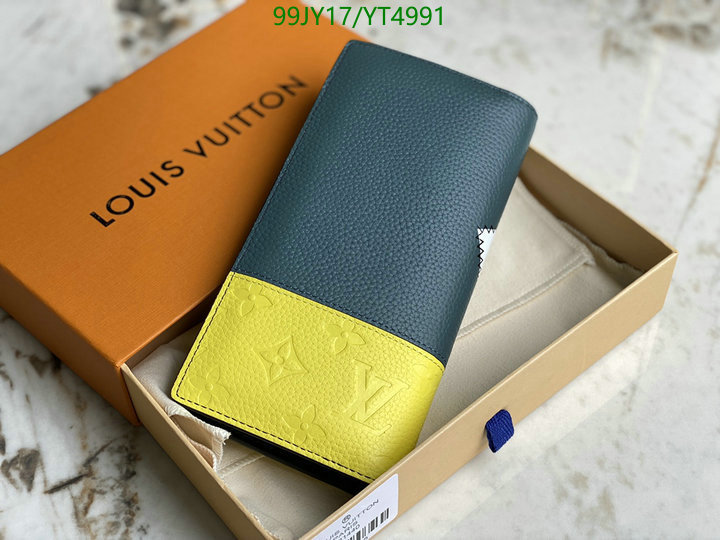 LV Bags-(Mirror)-Wallet-,Code: YT4991,$: 99USD