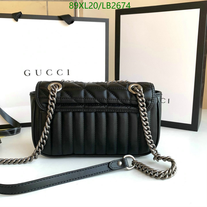 Gucci Bag-(4A)-Marmont,Code: LB2674,$: 89USD