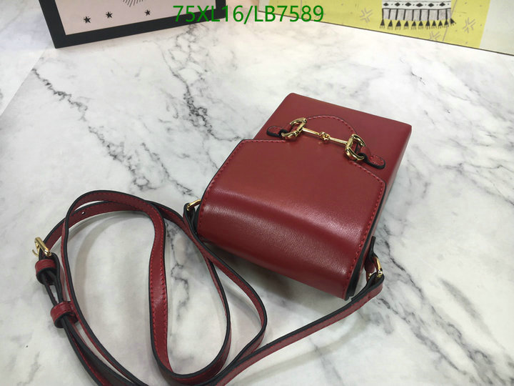 Gucci Bag-(4A)-Horsebit-,Code: LB7589,$: 75USD