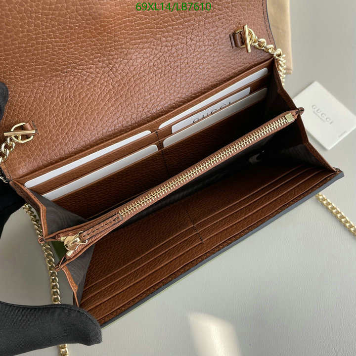 Gucci Bag-(4A)-Diagonal-,Code: LB7610,$: 69USD