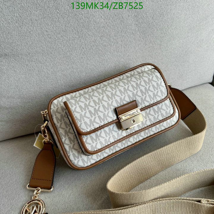 Michael Kors Bag-(Mirror)-Diagonal-,Code: ZB7525,$: 139USD