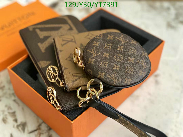 LV Bags-(Mirror)-Wallet-,Code: YT7391,$: 129USD