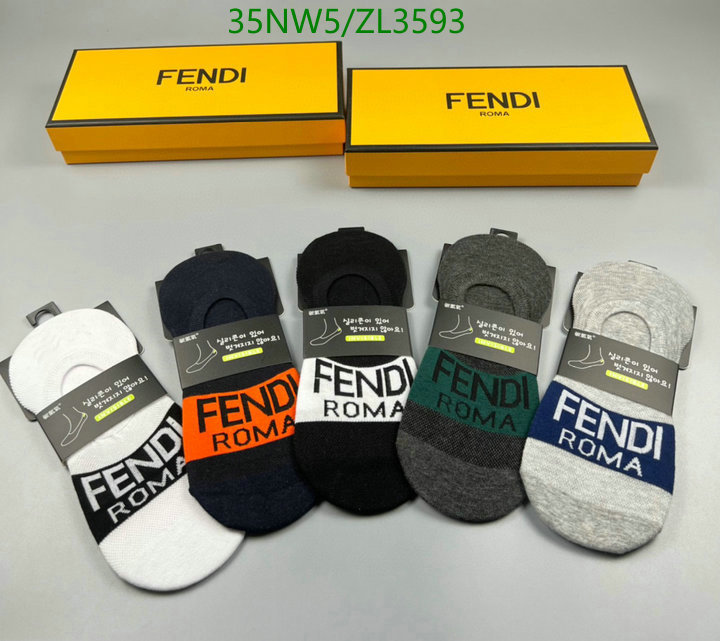 Sock-Fendi, Code: ZL3593,$: 35USD