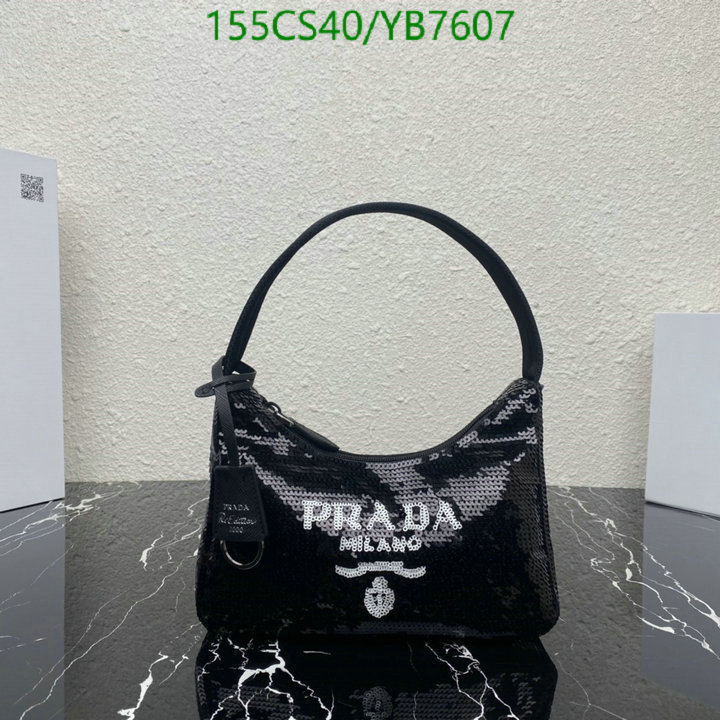 Prada Bag-(Mirror)-Re-Edition 2000,Code: YB7607,$: 155USD