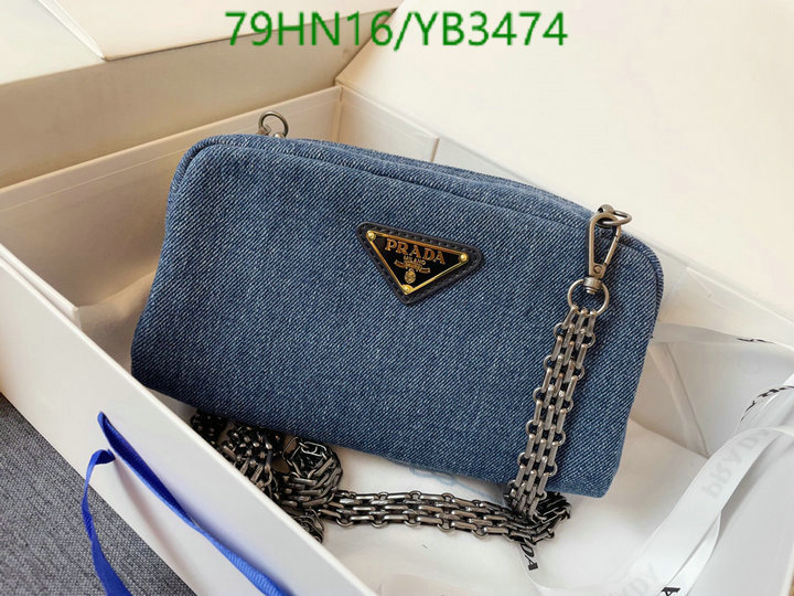 Prada Bag-(4A)-Diagonal-,Code: YB3474,$: 79USD