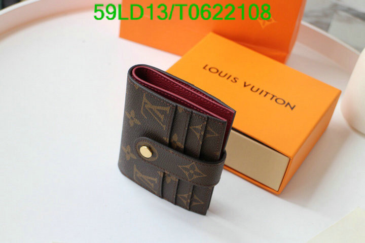 LV Bags-(Mirror)-Wallet-,Code: T0622108,$: 59USD