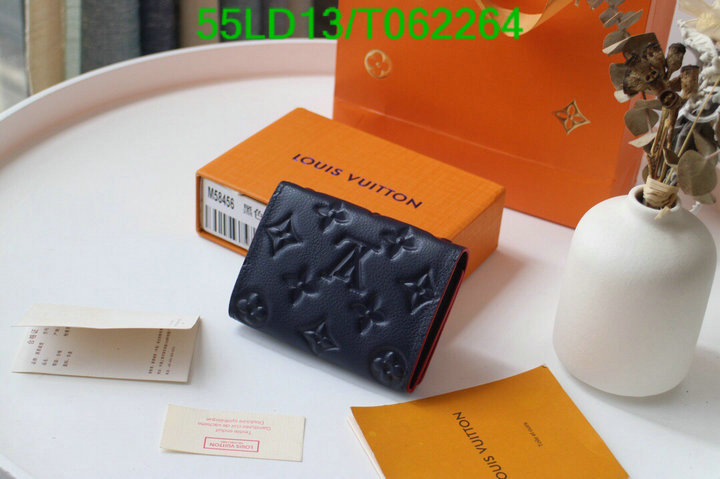LV Bags-(Mirror)-Wallet-,Code: T062264,$: 55USD