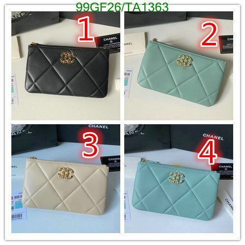 Chanel Bags -(Mirror)-Wallet-,Code: TA1363,$: 99USD