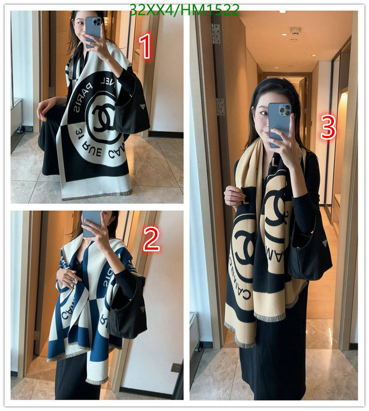 Scarf-Chanel, Code: HM1522,$: 32USD