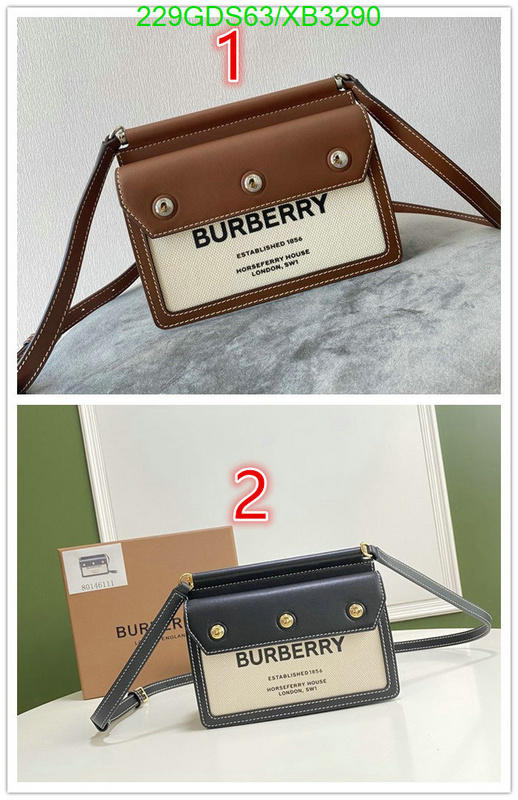 Burberry Bag-(Mirror)-Diagonal-,Code: XB3290,$: 229USD