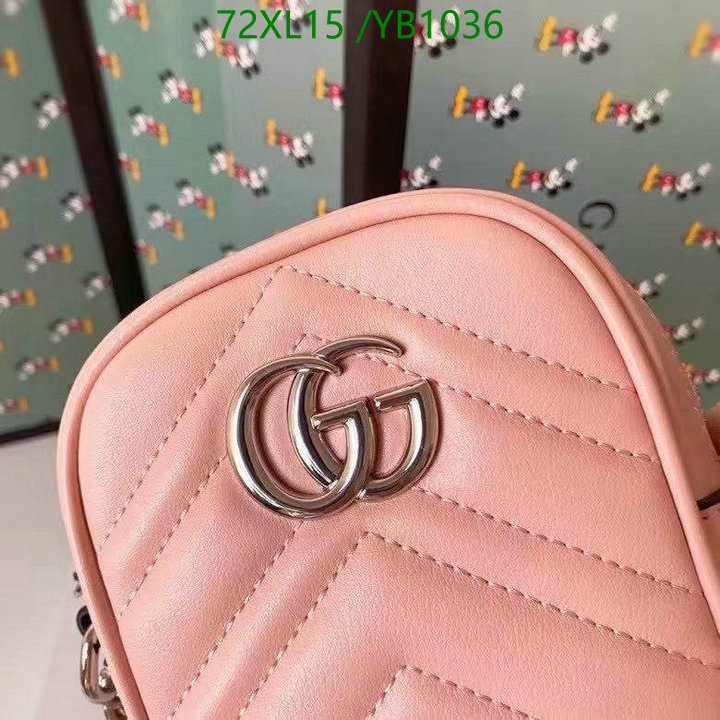 Gucci Bag-(4A)-Marmont,Code: YB1036,$: 72USD