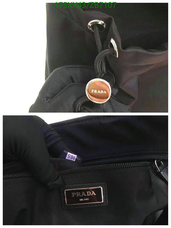 Prada Bag-(Mirror)-Handbag-,Code: ZB7107,$: 175USD