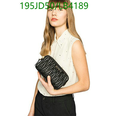 Miu Miu Bag-(Mirror)-Diagonal-,Code: LB4189,$: 195USD