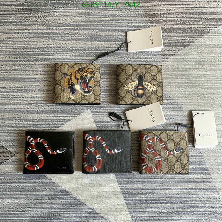 Gucci Bag-(Mirror)-Wallet-,Code: YT7542,$: 65USD