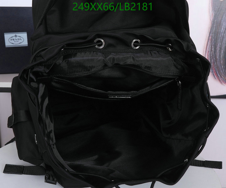 Prada Bag-(Mirror)-Backpack-,Code: LB2181,$: 249USD