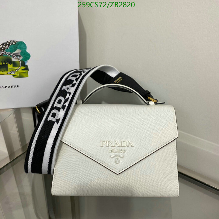 Prada Bag-(Mirror)-Diagonal-,Code: ZB2820,$: 259USD