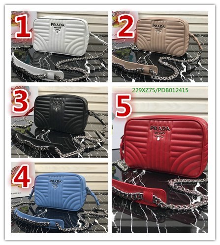 Prada Bag-(Mirror)-Diagonal-,Code: PDB012415,$:229USD