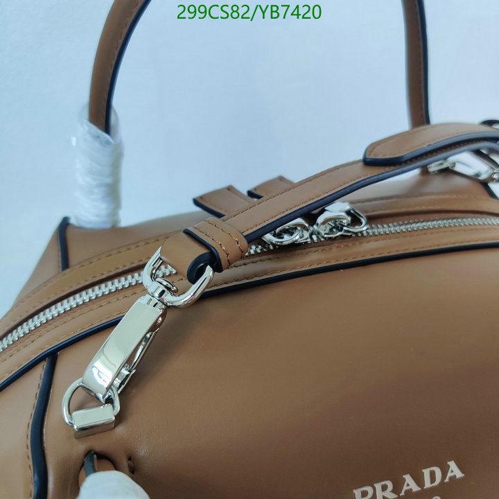 Prada Bag-(Mirror)-Handbag-,Code: YB7420,$: 299USD