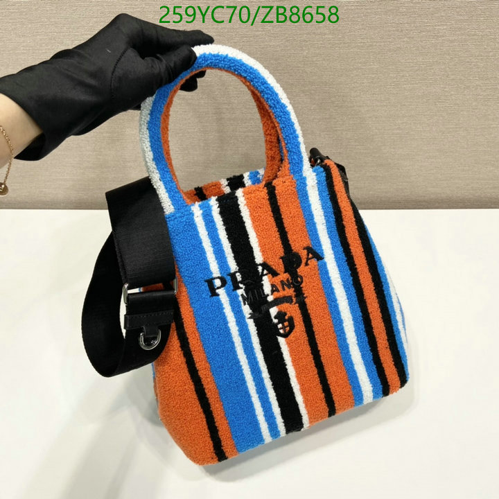 Prada Bag-(Mirror)-Handbag-,Code: ZB8658,$: 259USD