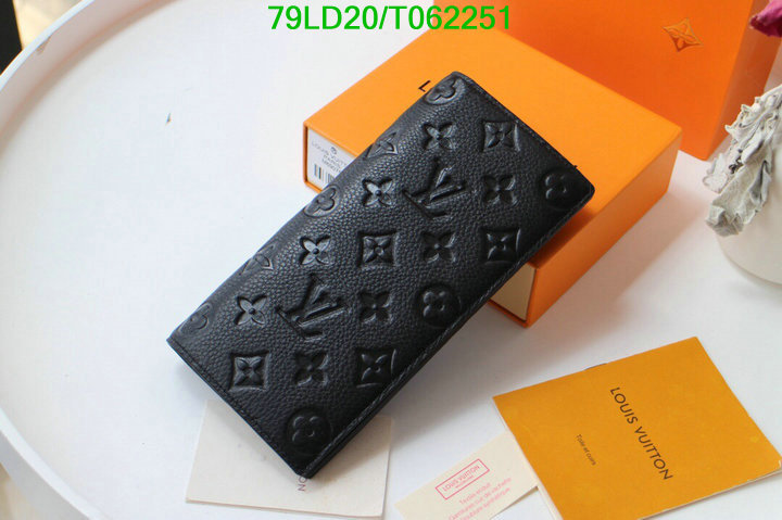 LV Bags-(Mirror)-Wallet-,Code: T062251,$: 79USD