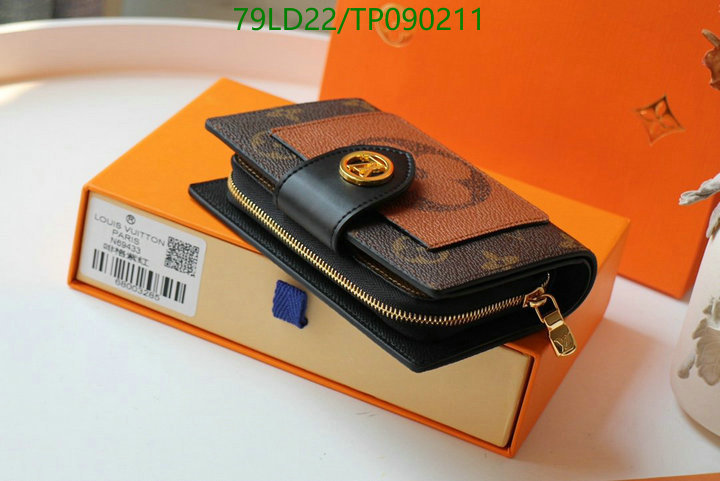 LV Bags-(Mirror)-Wallet-,Code: TP090211,$: 79USD