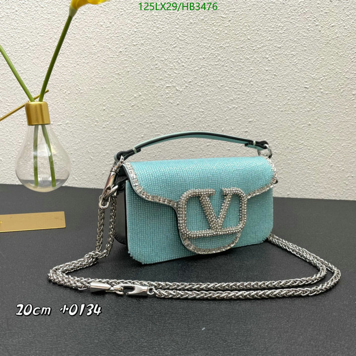 Valentino Bag-(4A)-LOC-V Logo ,Code: HB3476,$: 125USD