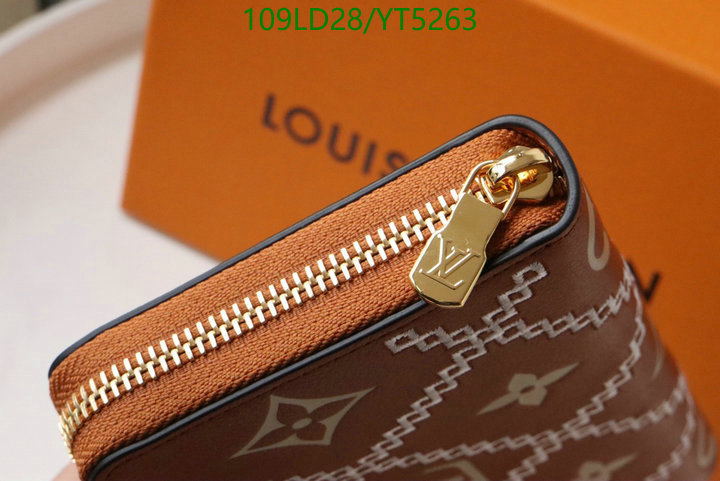 LV Bags-(Mirror)-Wallet-,Code: YT5263,$: 109USD