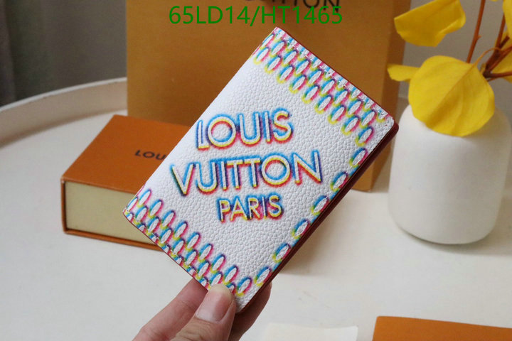 LV Bags-(Mirror)-Wallet-,Code: HT1465,$: 65USD