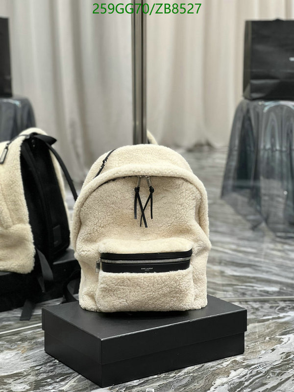 YSL Bag-(Mirror)-Backpack-,Code: ZB8527,$: 259USD