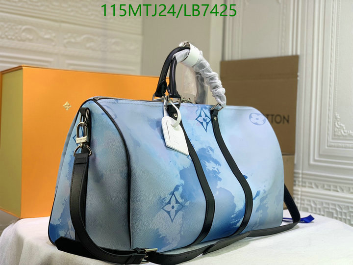 LV Bags-(4A)-Keepall BandouliRe 45-50-,Code: LB7425,$: 115USD