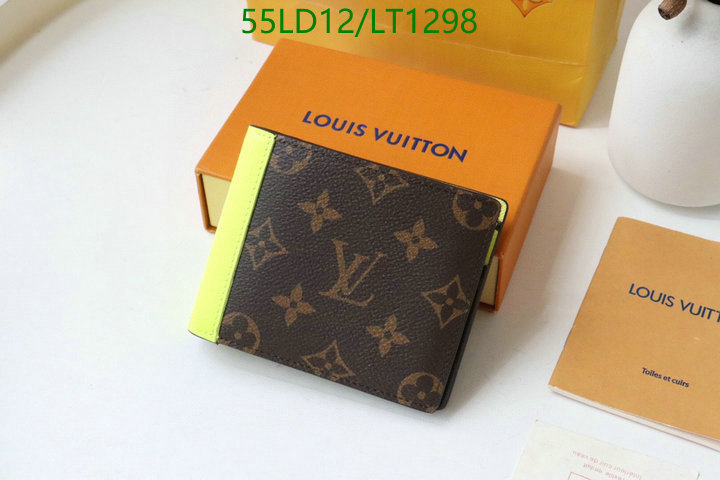 LV Bags-(Mirror)-Wallet-,Code: LT1298,$: 55USD