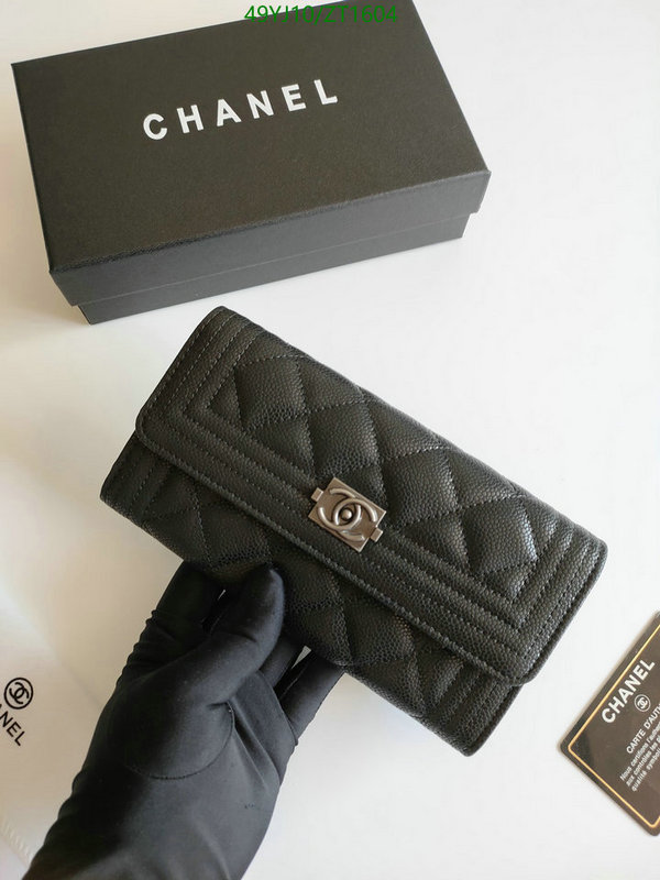 Chanel Bags ( 4A )-Wallet-,Code: ZT1604,$: 49USD