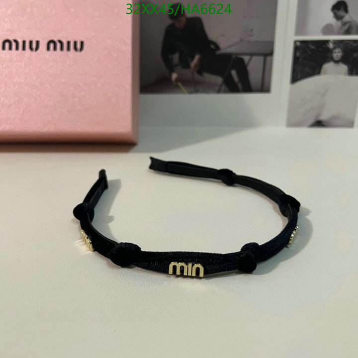 Headband-MIU MIU, Code: HA6624,$: 32USD