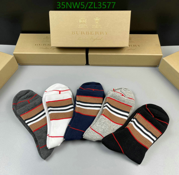 Sock-Burberry, Code: ZL3577,$: 35USD