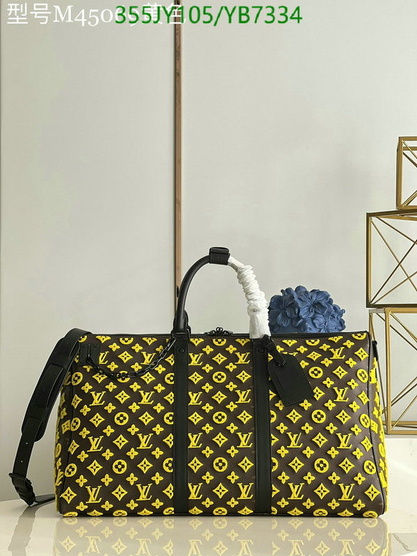 LV Bags-(Mirror)-Keepall BandouliRe 45-50-,Code: YB7334,$: 355USD