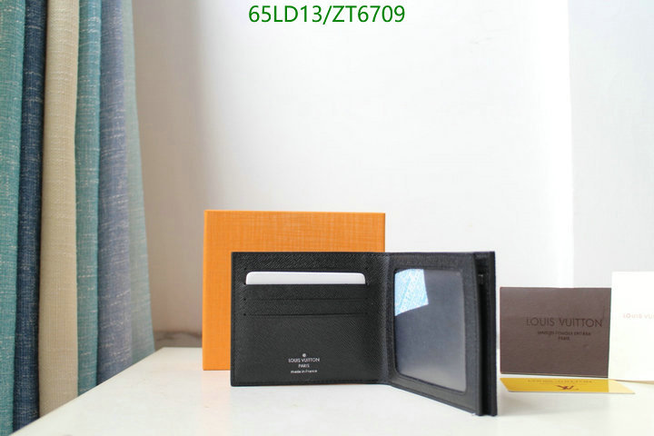 LV Bags-(Mirror)-Wallet-,Code: ZT6709,$: 65USD