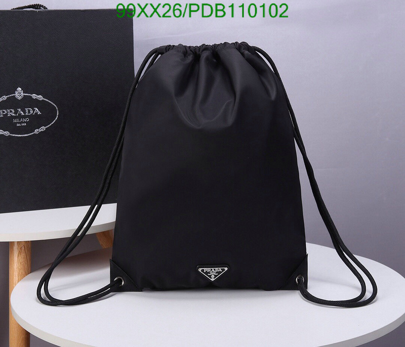 Prada Bag-(Mirror)-Backpack-,Code: PDB110102,$:95USD