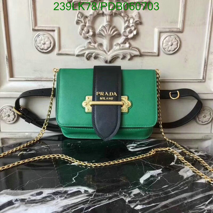 Prada Bag-(Mirror)-Diagonal-,Code: PDB060703,$: 239USD