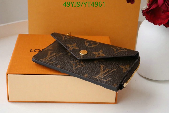 LV Bags-(4A)-Wallet-,Code: YT4961,$: 49USD