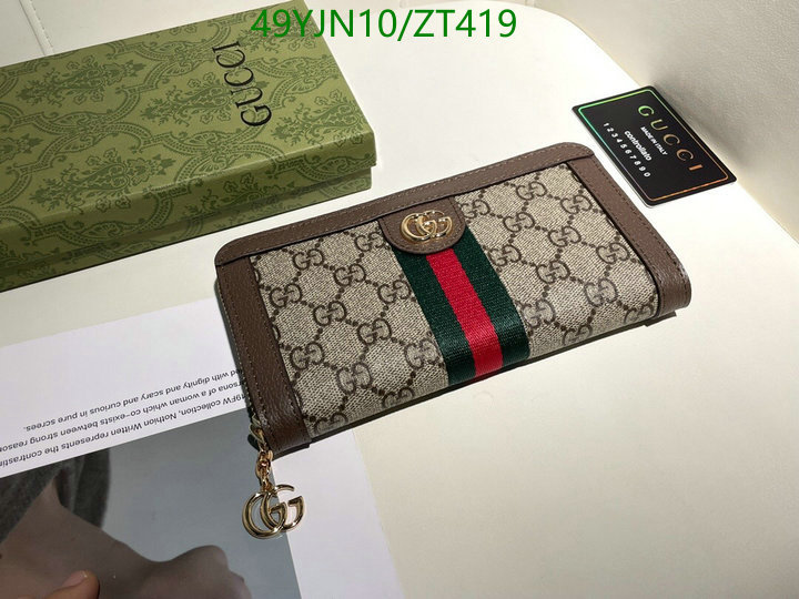 Gucci Bag-(4A)-Wallet-,Code: ZT419,$: 49USD