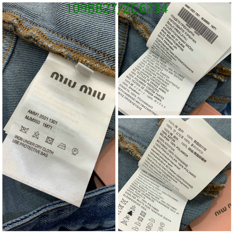Clothing-MIUMIU, Code: ZC6734,$: 109USD