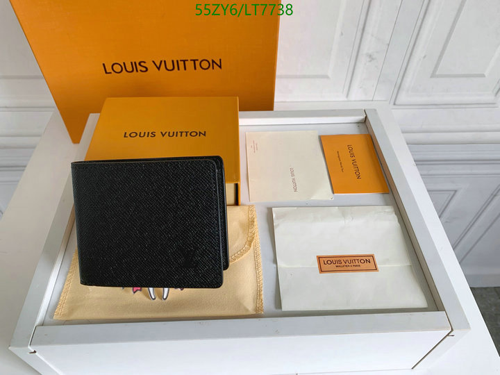 LV Bags-(4A)-Wallet-,Code: LT7738,$: 55USD