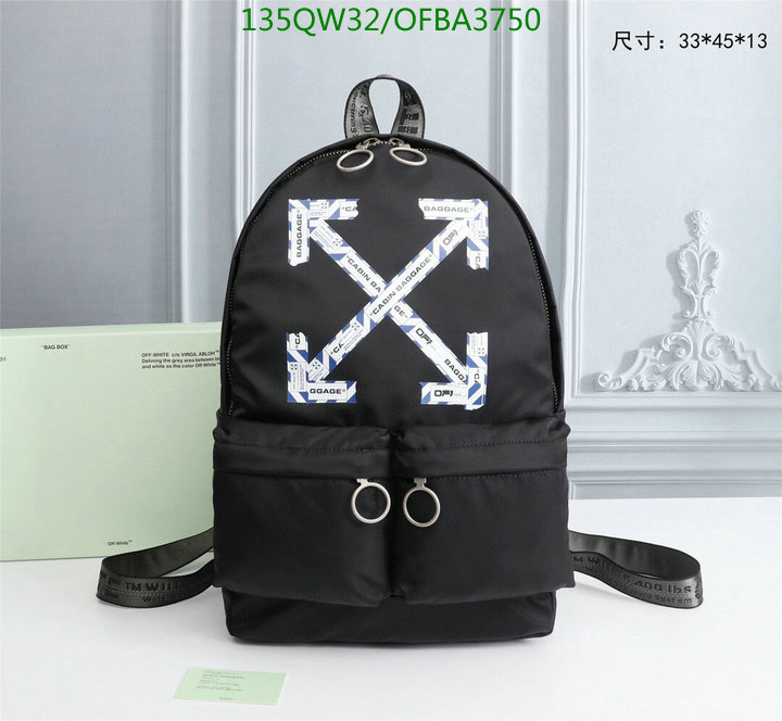 Off-White Bag-(Mirror)-Backpack-,Code: OFBA3750,$: 135USD