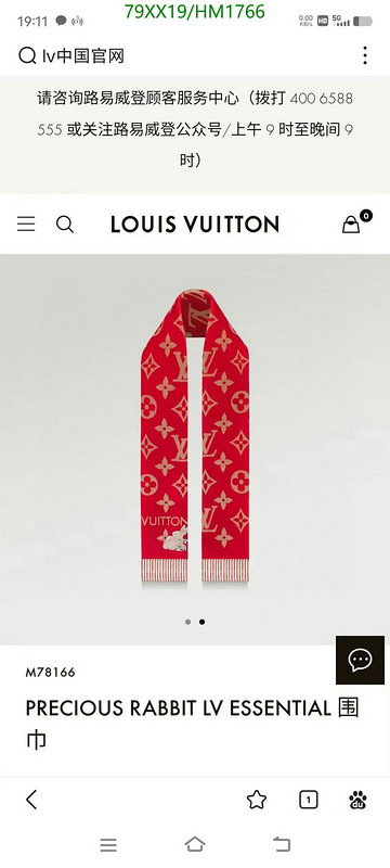 Scarf-LV, Code: HM1766,$: 79USD