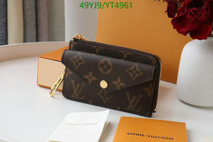 LV Bags-(4A)-Wallet-,Code: YT4961,$: 49USD