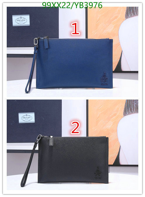 Prada Bag-(Mirror)-Clutch-,Code: YB3976,$: 99USD