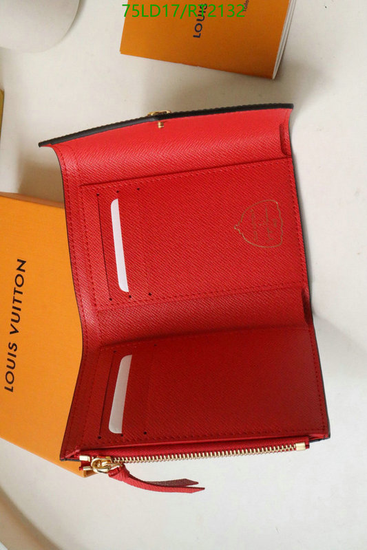 LV Bags-(Mirror)-Wallet-,Code: RT2132,$: 75USD